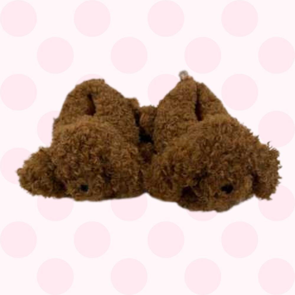 SKIMS Chai Teddy Bear Slippers Size 36
